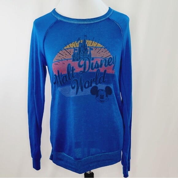 Disney Tops - Disney Parks Walt Disney World Logo Long Sleeve Heavier Weight Crew Neck T-shirt
